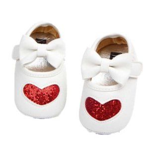 Heart Baby Girl Shoes Outfit Crib Shoes Birthday Valentine's Alice in Wonderland